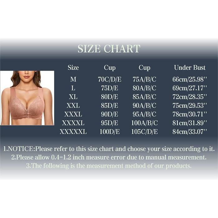 Soutien-gorge Confortable Sans Fil – Push-up Avec Ouverture Devant – Pour Sport, Quotidien, Jogging, Yoga – Tailles Variées, Bretelles Larges
