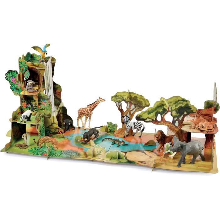 Figurines Animaux De La Savane Papo Et Schleich - Occasion Très Bon état