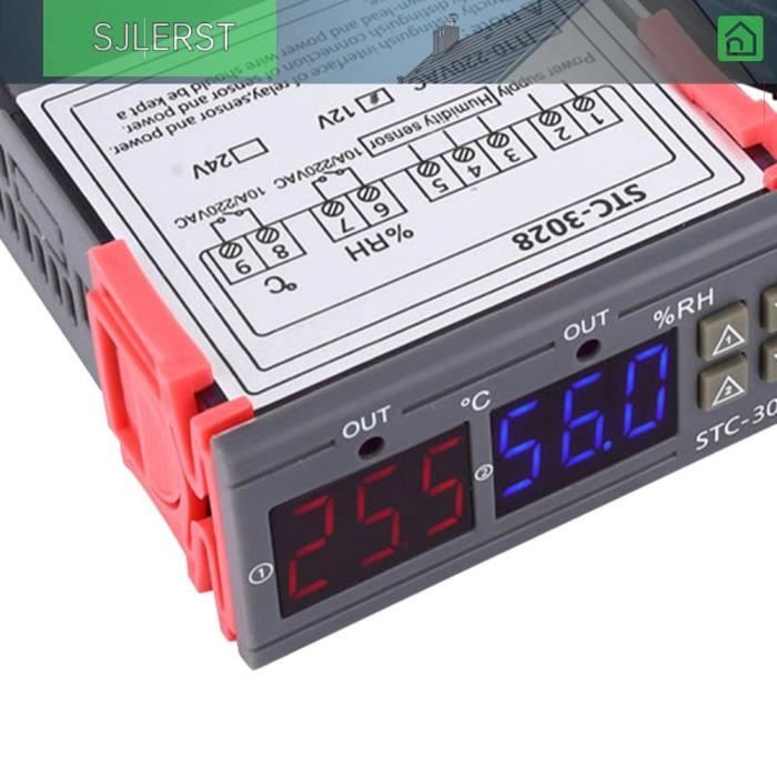 Thermostat STC 3028 AC 230V – Contrôleur Numérique De Température Et Humidité