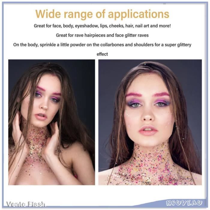 Paillettes Fines Dorées Hemway - 130 G / 4,6 Oz - Pour Résine, Cosmétiques, Ongles, Déco - Végane Et Résistantes à L'eau