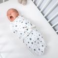 Nid d'ange en coton Étoiles pour bébé 0-3 mois - TOTSY BABY - Couverture d'emmaillotage-3