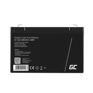 Batterie Gel Rechargeable 6V 12Ah Xtreme - AGM Sans Fuite - Pour Usage Intensif