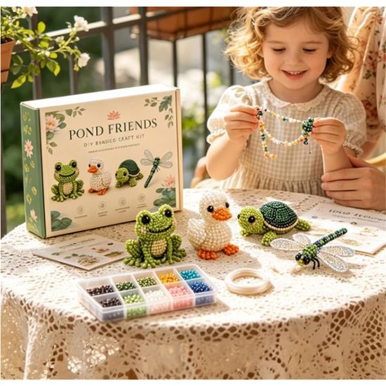 Kit Broderie Perles 3D Animaux – Set Complet Avec Perles, Tubes Et Instructions – Artisanat Pour Adultes Et Adolescents – Déco Maison