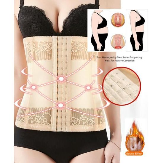 Gaine Amincissante Ventre Plat Creme Homme et Femme/Corset