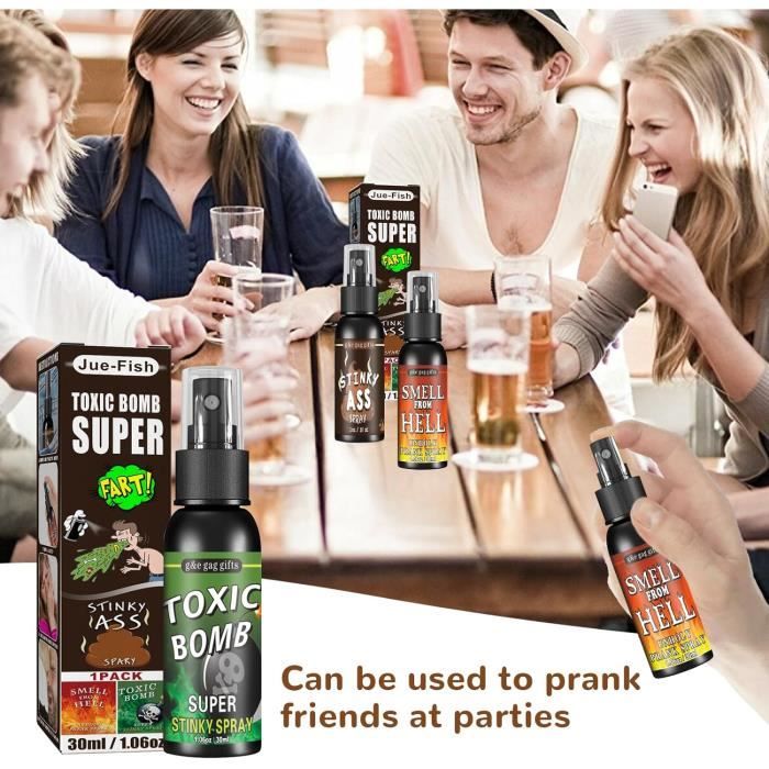Puant Spray,Spray Puant Puissant,Drôle Pet Prank,Pet Spray Enfants,Puant Farce Fart Sprays,Liquide Pet Puant Farce,30 Ml Drôle Et Puant Fart Prank Spray,Spray Puant Odeur,Farce Liquide Fart