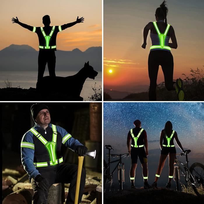 Gilet LED haute visibilité réfléchissant pour la course à pied, le cyclisme et le jogging - Chine Gilet de sécurité réfléchissant et Avertissement Vest prix Gilet LED haute visibilité réfléchissant pour la course à pied, le cyclisme et le jogging - Chine Gilet de sécurité réfléchissant et Avertissement Vest prix