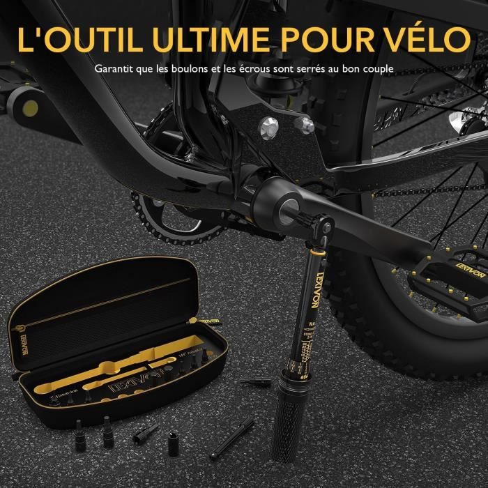 Clé Dynamométrique 1/4 – 2-26 Nm, Précision CW 4% / CCW 6%, Kit 16 Pièces Pour Vélo Et Atelier