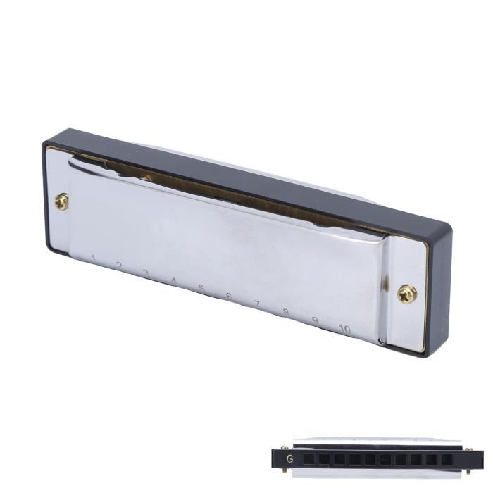 Harmonica Diatonique Professionnel En DO - 10 Trous, 20 Tonalités, Parfait Pour Débutants Et Pros
