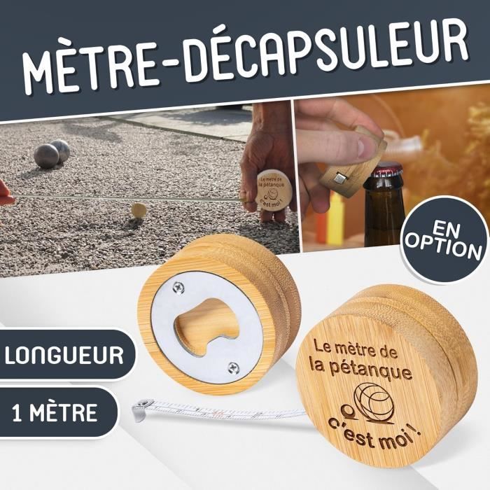 KDO MAGIC Boule de pétanque personnalisée Triplette 720gr gravée Lot de 3 Boules et 1