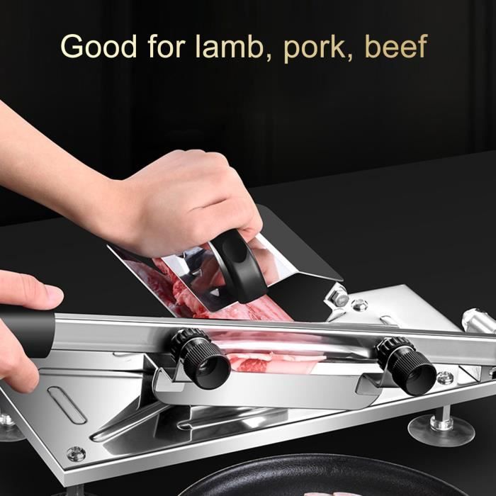 EIF Trancheuse De Viande Manuelle Machine À Trancher La Viande Congelée