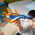 LEGO® Creator 31126 L’Avion Supersonique, Jouet 3 en 1 Hélicoptère Bateau Avion-4