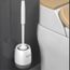 Avanc Brosse De Toilette Wc Silicone Tpr Nettoyage Salle De Bain Accrocher Au Mur Gris