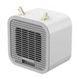 Mini Ventilateur– USB Rechargeable Silencieux – Pour Bureau et Camping – Blanc