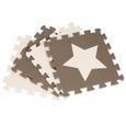 Tapis de jeu en mousse pour bébé Luxstore EVA Puzzle - 12 dalles (32.5 x 32.5 x 1cm) - Blanc, Rose, Gris-0
