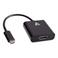 V7 Adaptateur HDMI Femelle Audio/Vidéo numérique to Type C Mâle USB - Noir-0