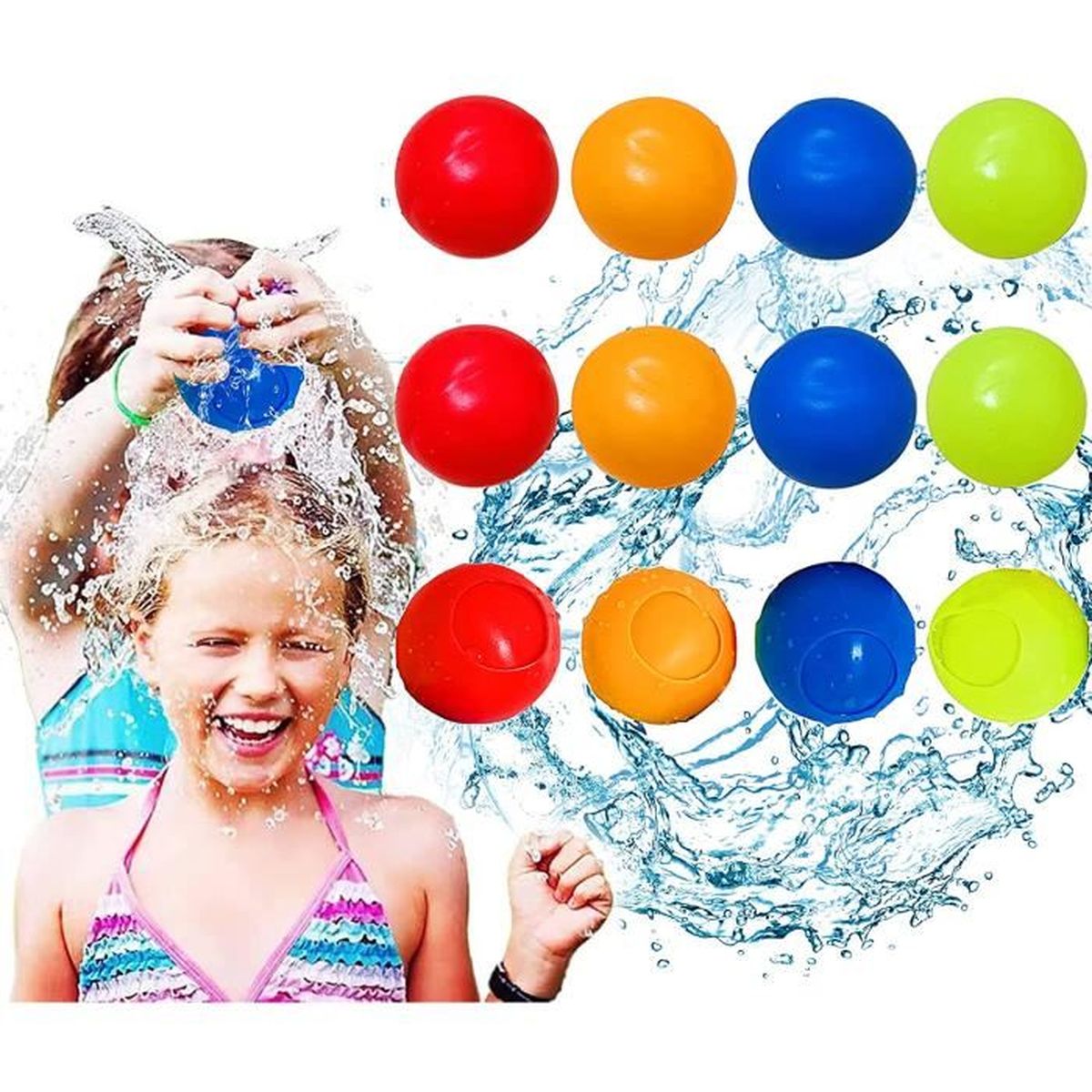 Ballons à Eau,Bombe à Eau Ballon Bombes à Eau Réutilisables à