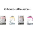 BRAND dosette 2D détergent nettoyant désodorisant - Jédor - carton de 250 dosettes de plusieurs parfums panachés aléatoirement