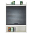 SIMMOB Meuble de Cuisine Blanc Rideau Noir ou Blanc 4 Niches L 54 H 76.6 P 35.4 cm - Noir - L 54 x l 35.4 x H 76.6 cm