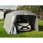 Tente Abri Garage Basic, 3,3x4,8x2,4m PE, Gris Dancover Abris Voiture