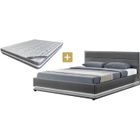 DFM Ensemble JUPITER Lit GRIS 180 + Matelas Nuage 24 cm
