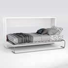 PEGANE Lit d'appoint escamotable coloris blanc - couchage longueur 190 x largeur 90 cm