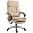 Vinsetto - fauteuil de bureau massant - Simili cuir - 67x 69x114,5cm - Beige
