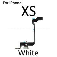 Pour iPhone XS blanc - Connecteur de chargeur USB, Port de chargement, Dock, câble flexible pour iPhone, avec