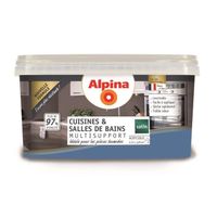 Peinture Alpina Cuisines et Salles de bains 2,5L - Couleur:Bleu cyclades Aspect:Satin