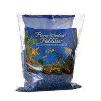 Pure Water Pebbles Aquarium Gravel - Marine Blue, 2 lbs (3.1-6.3 mm Grain)