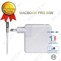 TD® Convient pour Apple Macbookair pro 60W coude tête droite adaptateur secteur note charge directe blanc