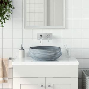 Vasque à Poser Rectangulaire En Céramique – Blanc Moderne 505x395x135 Mm – Évier Salle De Bains, Garantie 2 Ans