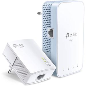 COURANT PORTEUR - CPL CPL WiFi AC 750 Mbps + CPL 1000 Mbps avec Port Ethernet Gigabit, Kit de 2 - Solution idéale pour profiter du service Multi-TV A147