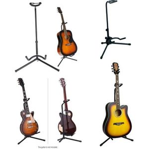 réglable Universel en A Pliable en métal Support Stable pour Guitare Violoncelle Musique Instrumental Accessoire Alomejor Support de Guitare 