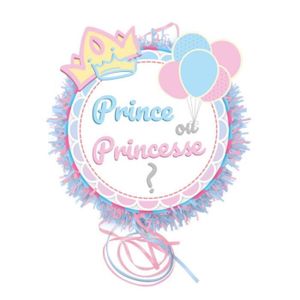 Piñata PIÑATA À TIRER BABY GENDER PRINCE PRINCESSE 30CM  