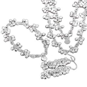 Fashion 925 Sterling Argent Massif Bijoux Ripple Boucles d/'oreilles Créoles Pour Femmes E728