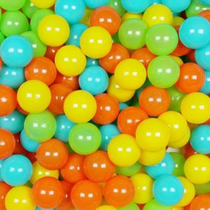BALLES PISCINE À BALLES Mimii - Balles de piscine sèches 500 pièces - jaune, orange, bleu vert, turquise