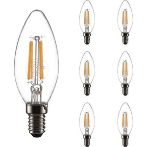AMPOULE - LED ® Lot De 6 Ampoules Led Vintage À Filament C35 À I