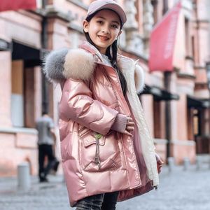 PARKA Filles Perlite Couche Vestes Enfants Vetements D'hiver Fille Manteaux Chaud Col De Fourrure A Capuche Longs Bas Manteaux P 1