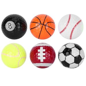 BALLE DE GOLF SALUTUYA 6 Pcs Portable Balles de Golf Sports Pratiquant Cadeau Balles Accessoire pour Compétition Utilisation