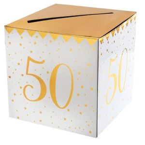 Dww-dekorasjon Anniversaire 50 Ans Homme Femmes, eller Blanc