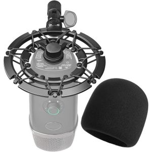 Microphone Bonnette en Mousse avec Filtre Anti Pop - Mousse Micro avec  Bouclier de Microphone 3 Couches Améliorant la Qualité Sonore pour  Microphone à Condensateur USB Blue Yeti X par YOUSHARES 
