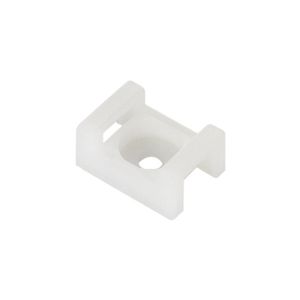 Embase support à frapper pour colliers serre-câbles. Noir, blanc ou gris