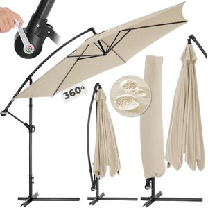 Parasol Déporté En Aluminium Avec Toile En Polyester 250 G