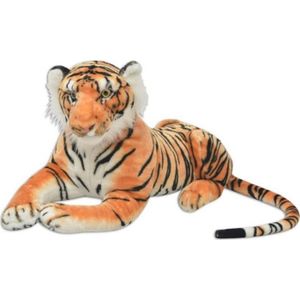 PELUCHE vidaXL Tigre en peluche Marron XXL 80163