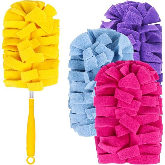 52 Pièces Recharges Swiffer Compatible - Plumeau Poussière Avec Manche Et Télescopique