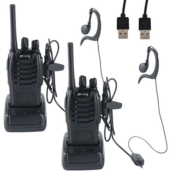 Midland XT30 Pro C1463 - Talkie-Walkie PMR 446, 16 canaux et 38 tonalités CTCSS, 2-4 km de portée, 3 Piles AAA Rechargeable (Lot de 2 Midland XT30 Pro C1463 - Talkie-Walkie PMR 446, 16 canaux et 38 tonalités CTCSS, 2-4 km de portée, 3 Piles AAA Rechargeable (Lot de 2