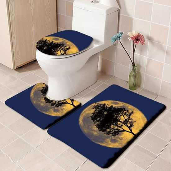 Autocollants Sol Salle De Bain CONPHERON - Lot 3 Pièces PVC Antidérapant