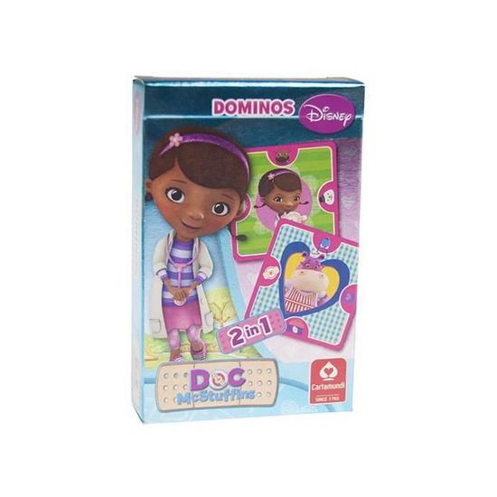 Mallette De Jeu Clementoni Doc McStuffins - 2 Jeux En 1 : Mémoire Et Dominos - Pour Enfants à Partir De 3 Ans