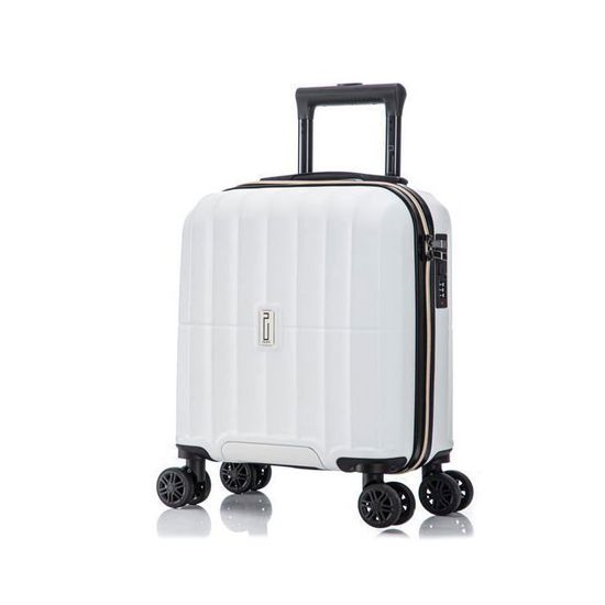 Valise Cabine 20 Pouces Blanche - Homologuée TSA Pour Compagnies Aériennes