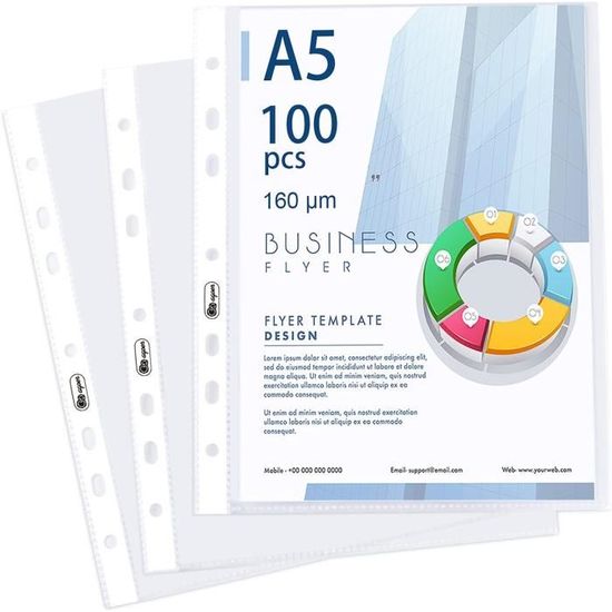 5 Feuilles PET Transparent A3 (420x300mm) - Film Plastique Résistant à 200°C, Épaisseur 0.3mm, Pour Impression, DIY, Isolation